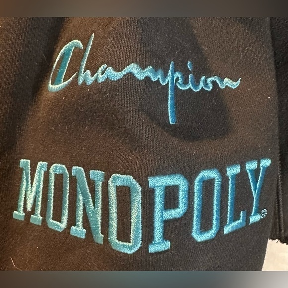 Champion x Monopoly Cropped Women’s Hoodie Reverse Weave - Picture 4 of 9